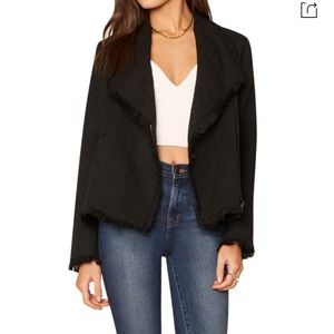 Cupcakes and Cashmere DION MOTO TWEED BLAZER NWT